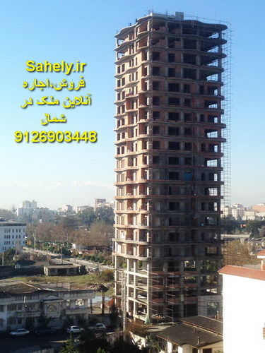برج موج بابلسر هنگام ساخت پروژه